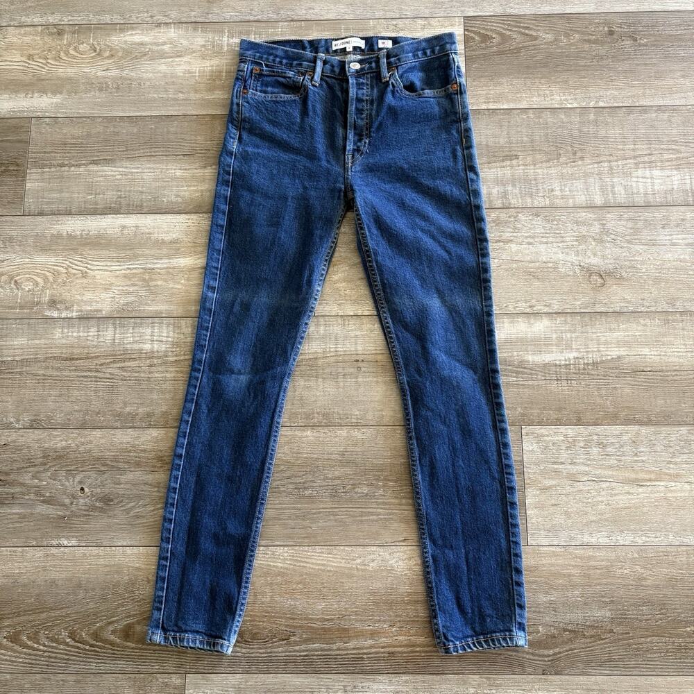 RE / DONE Originals Jeans Women's Size 28‎ Straight Skinny Blue Dark Wash Denim